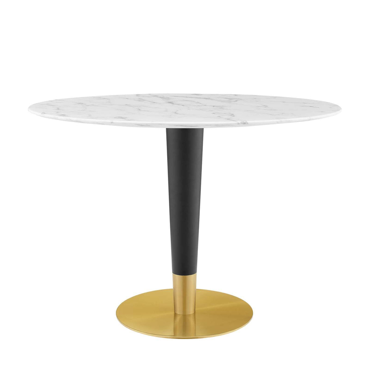 Modway Furniture Modern Zinque 42" Oval Artificial Marble Dining Table - EEI-5125