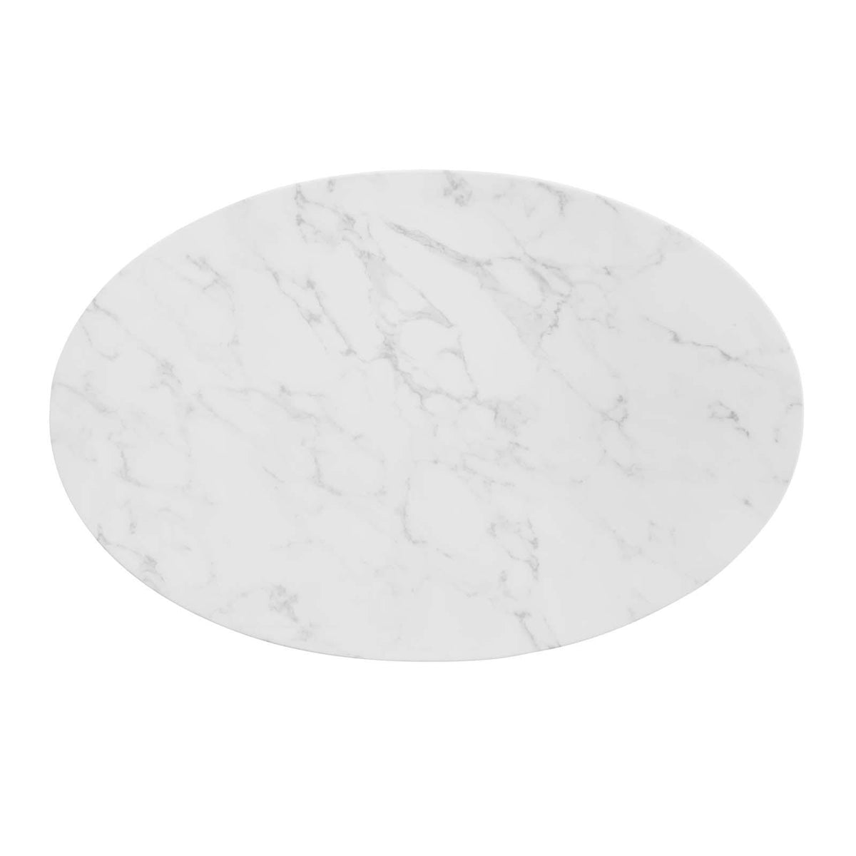 Modway Furniture Modern Zinque 42" Oval Artificial Marble Dining Table - EEI-5125