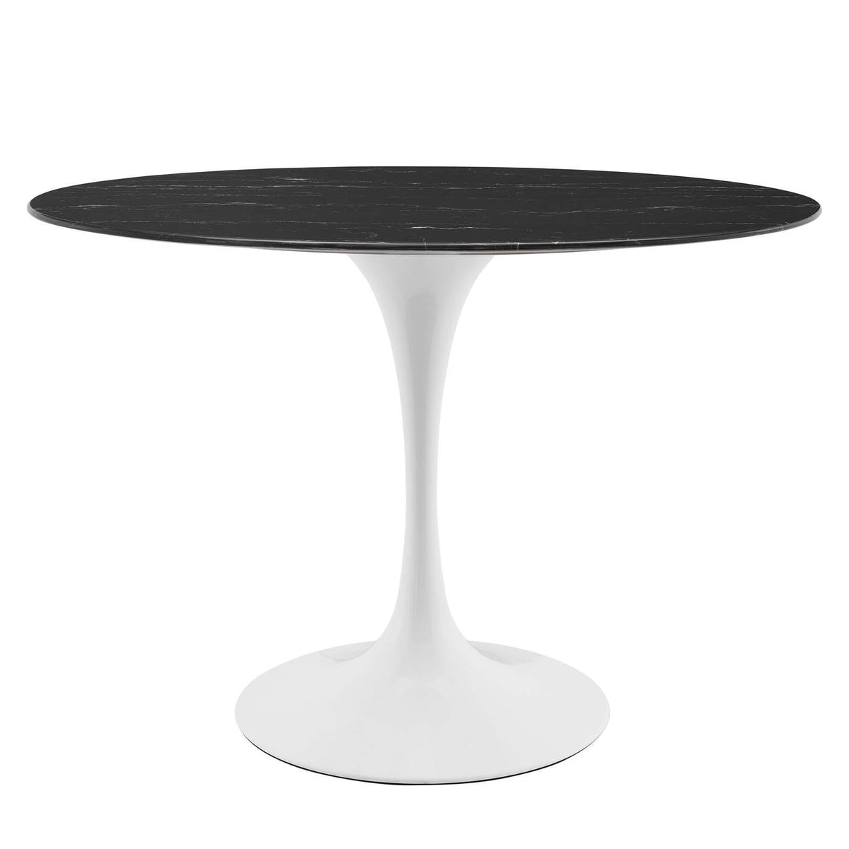 Modway Furniture Modern Lippa 42" Oval Artificial Marble Dining Table - EEI-5169