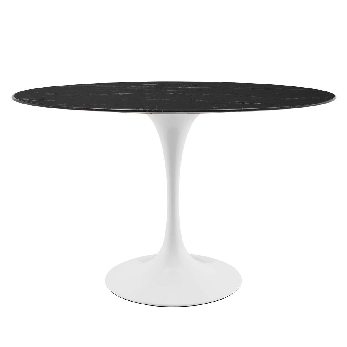 Modway Furniture Modern Lippa 48" Oval Artificial Marble Dining Table - EEI-5170