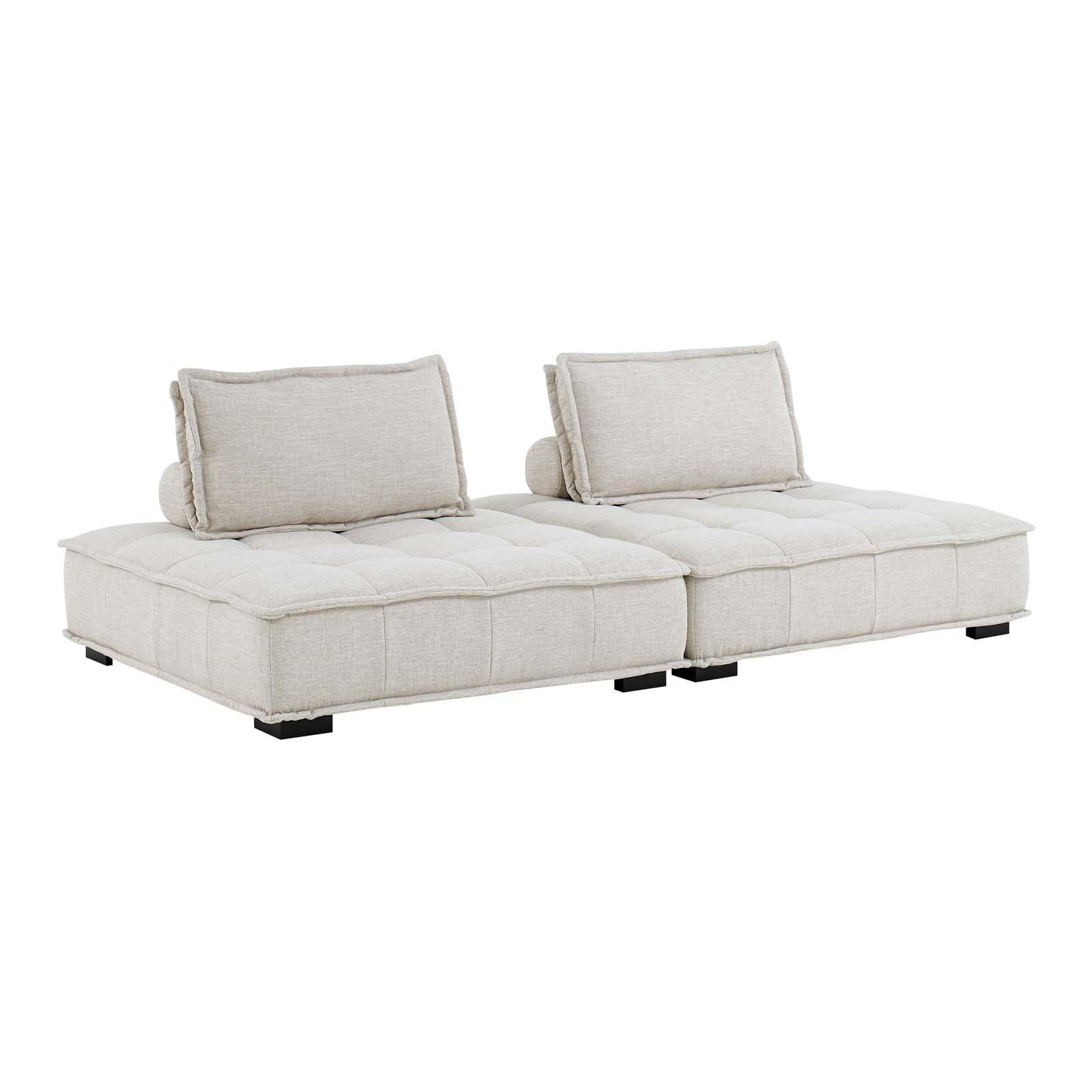 Modway Furniture Modern Saunter Tufted Fabric Fabric 2-Piece Loveseat - EEI-5204