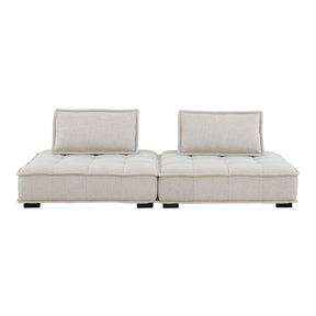 Modway Furniture Modern Saunter Tufted Fabric Fabric 2-Piece Loveseat - EEI-5204