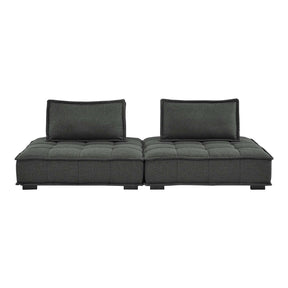 Modway Furniture Modern Saunter Tufted Fabric Fabric 2-Piece Loveseat - EEI-5204