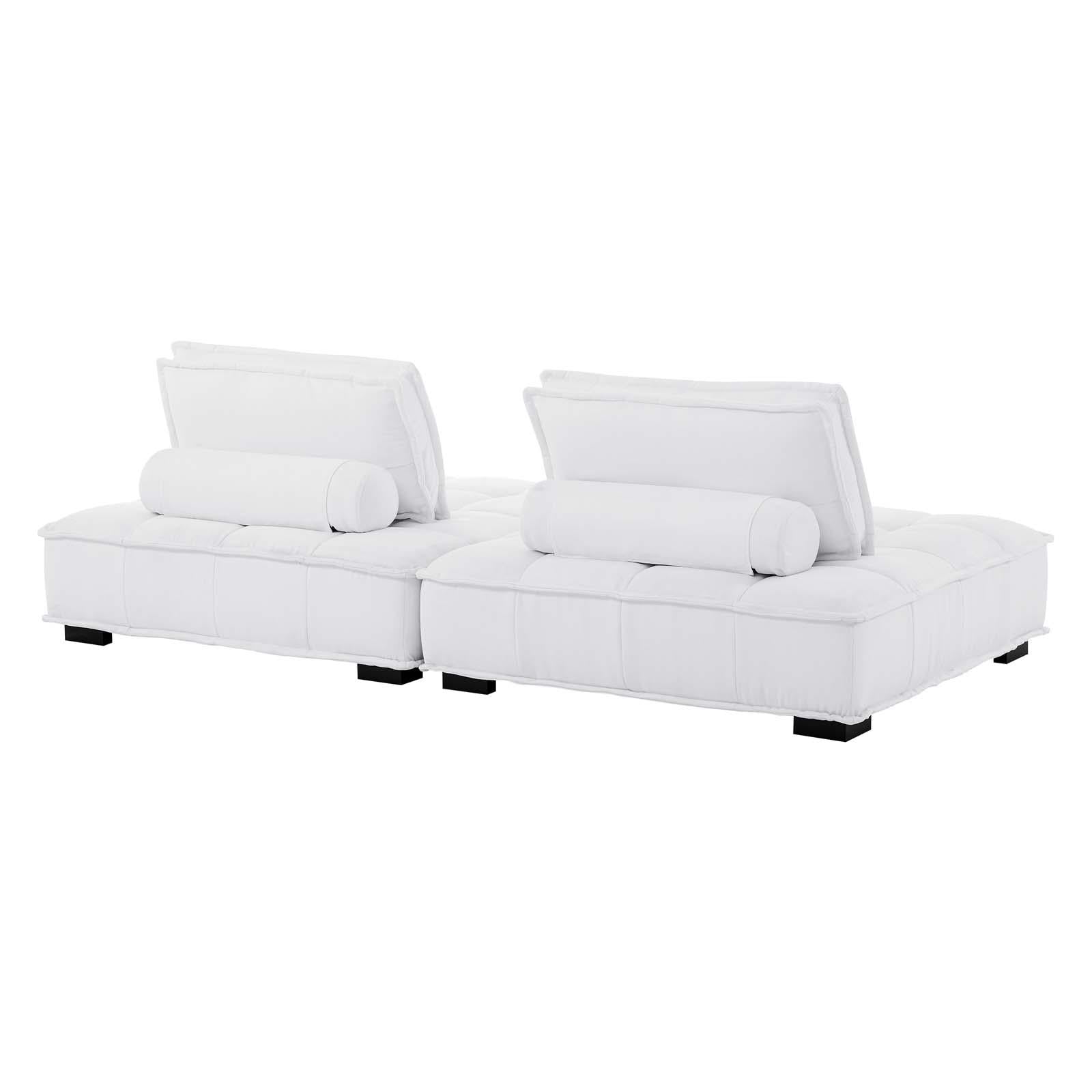 Modway Furniture Modern Saunter Tufted Fabric Fabric 2-Piece Loveseat - EEI-5204