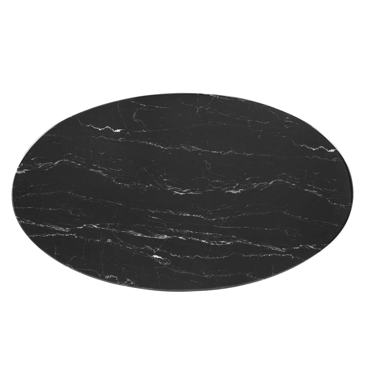 Modway Furniture Modern Lippa 48"  Oval Artificial Marble Dining Table - EEI-5227