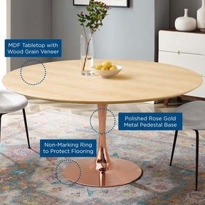 Modway Furniture Modern Lippa 60" Wood Dining Table - EEI-5266