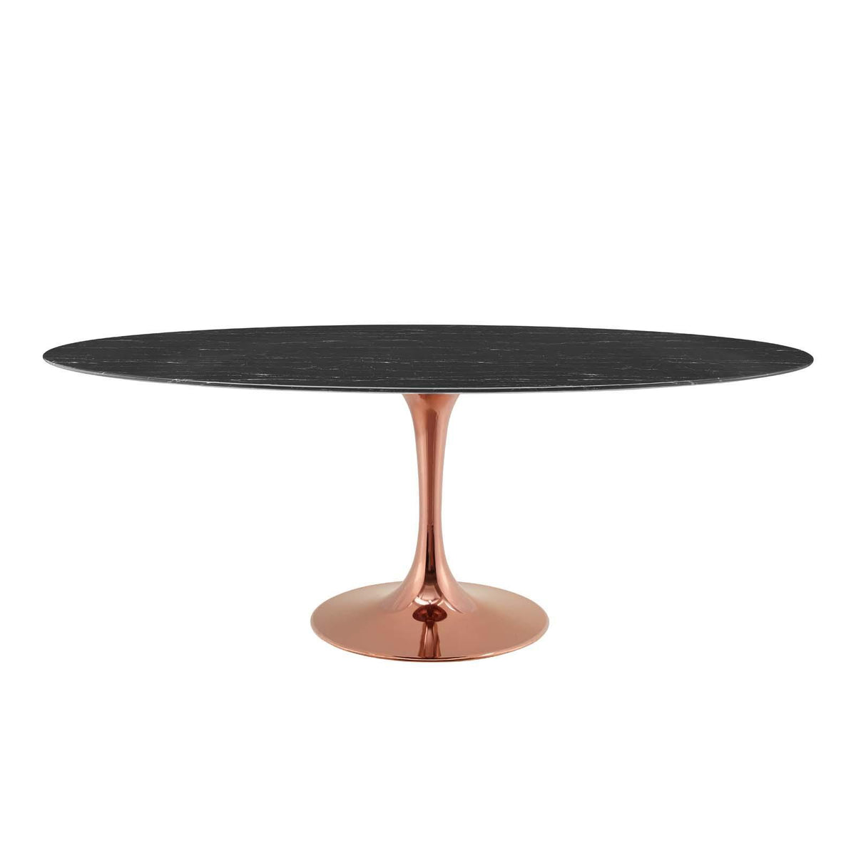 Modway Furniture Modern Lippa 78" Oval Artificial Marble Dining Table - EEI-5288