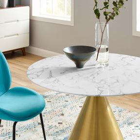 Modway Furniture Modern Tupelo 40" Artificial Marble Dining Table - EEI-5335