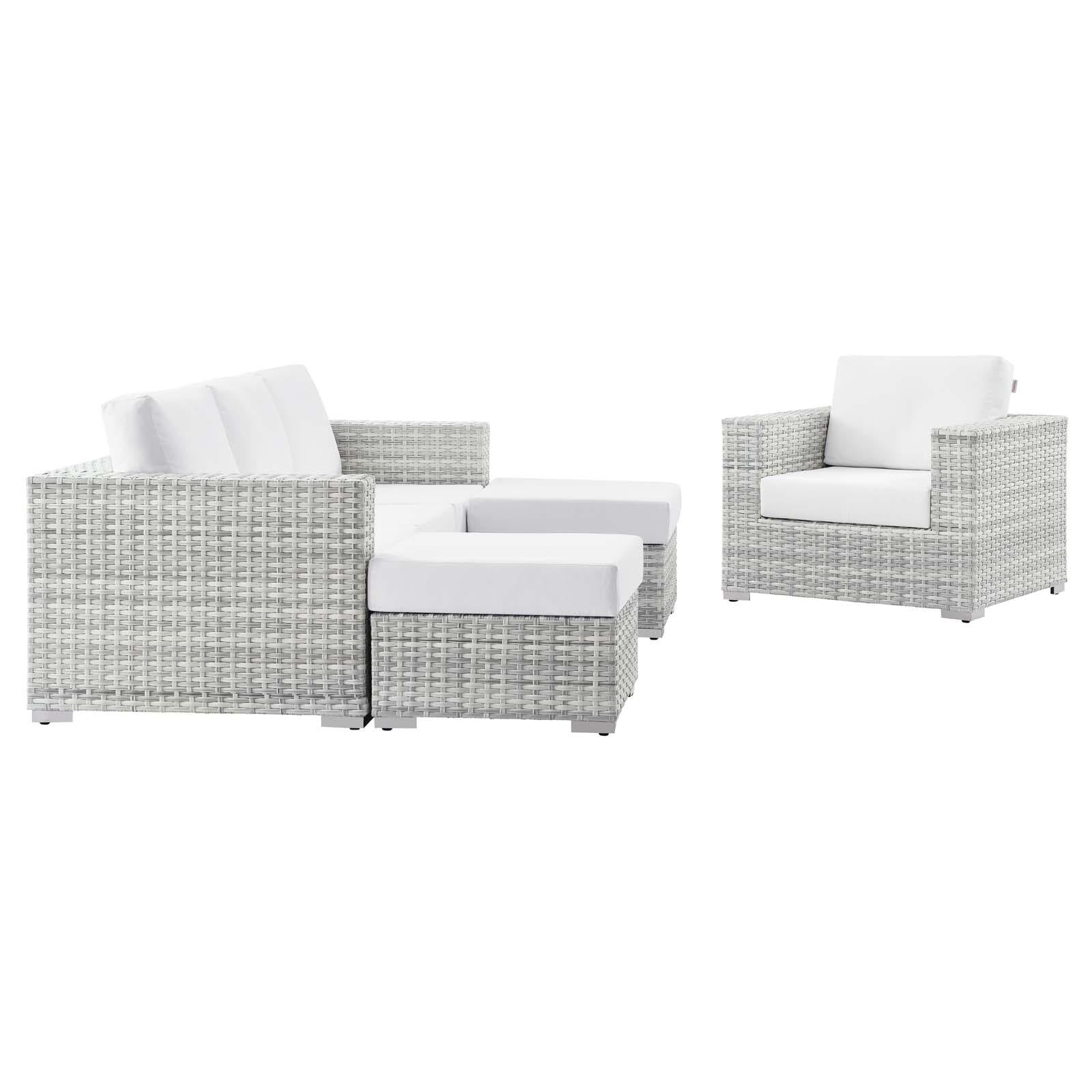 Modway Furniture Modern Convene 4-Piece Outdoor Patio Set - EEI-5451