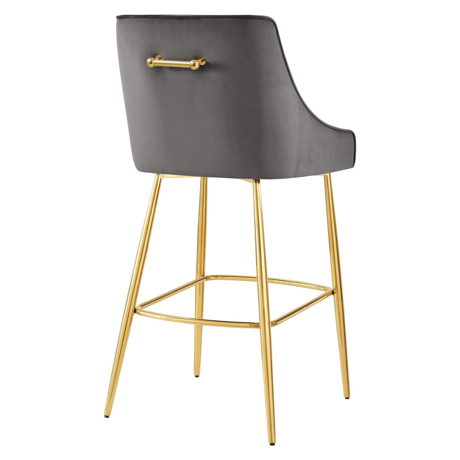 Modway Furniture Modern Discern Performance Velvet Bar Stool - EEI-5473