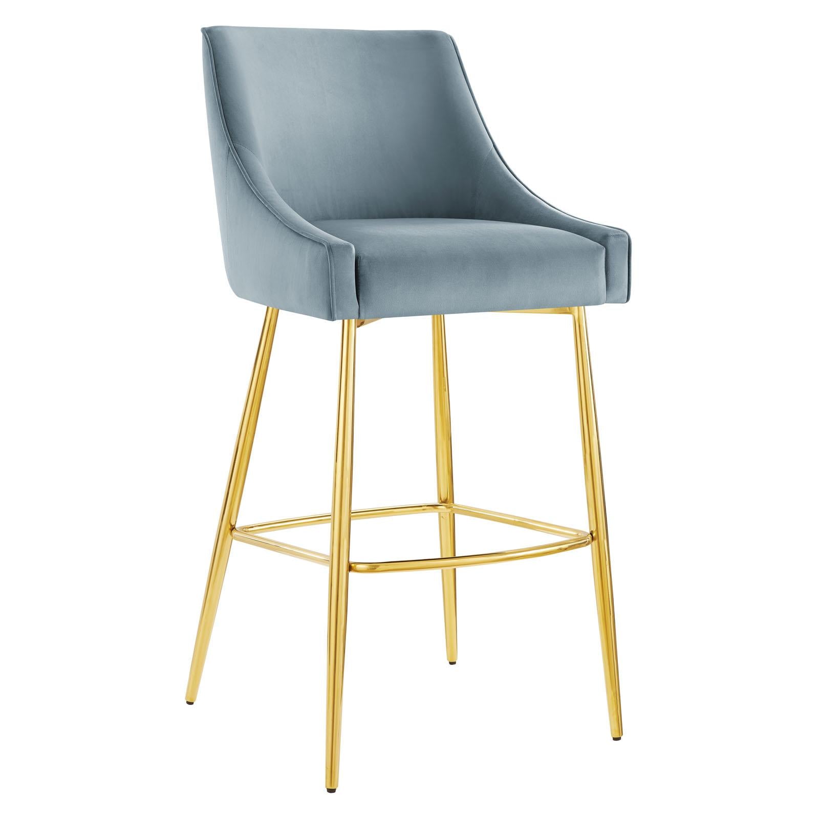 Modway Furniture Modern Discern Performance Velvet Bar Stool - EEI-5473