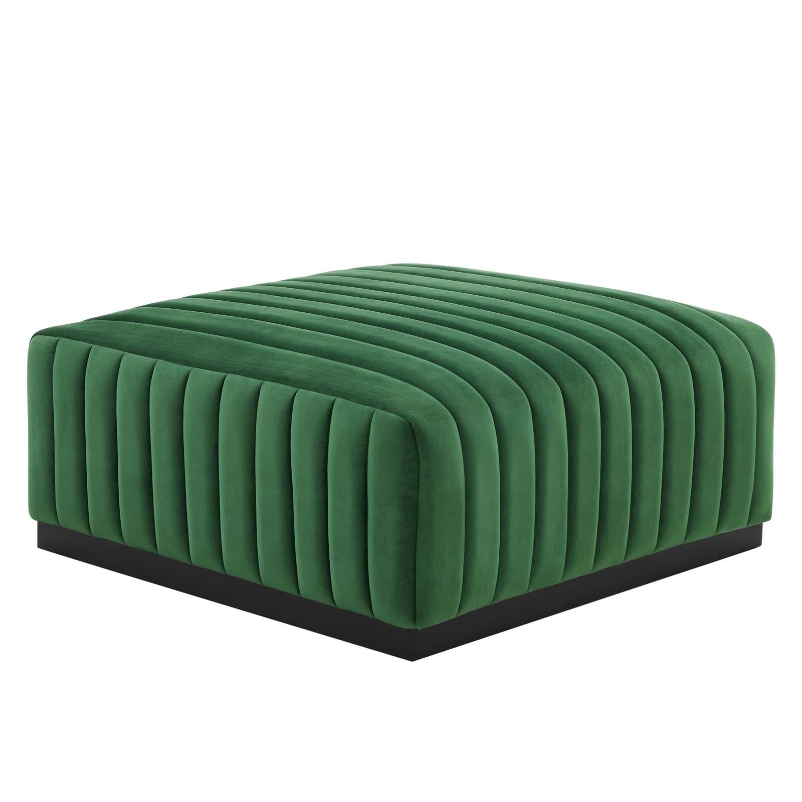 Modway Furniture Modern Conjure Channel Tufted Performance Velvet Ottoman - EEI-5500