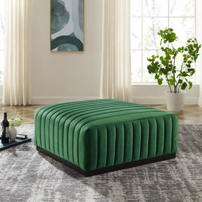 Modway Furniture Modern Conjure Channel Tufted Performance Velvet Ottoman - EEI-5500