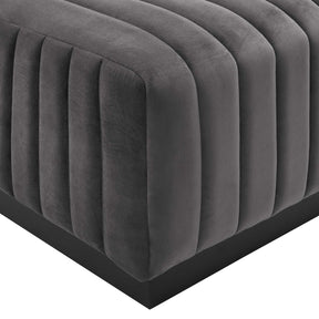 Modway Furniture Modern Conjure Channel Tufted Performance Velvet Ottoman - EEI-5500