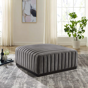 Modway Furniture Modern Conjure Channel Tufted Performance Velvet Ottoman - EEI-5500