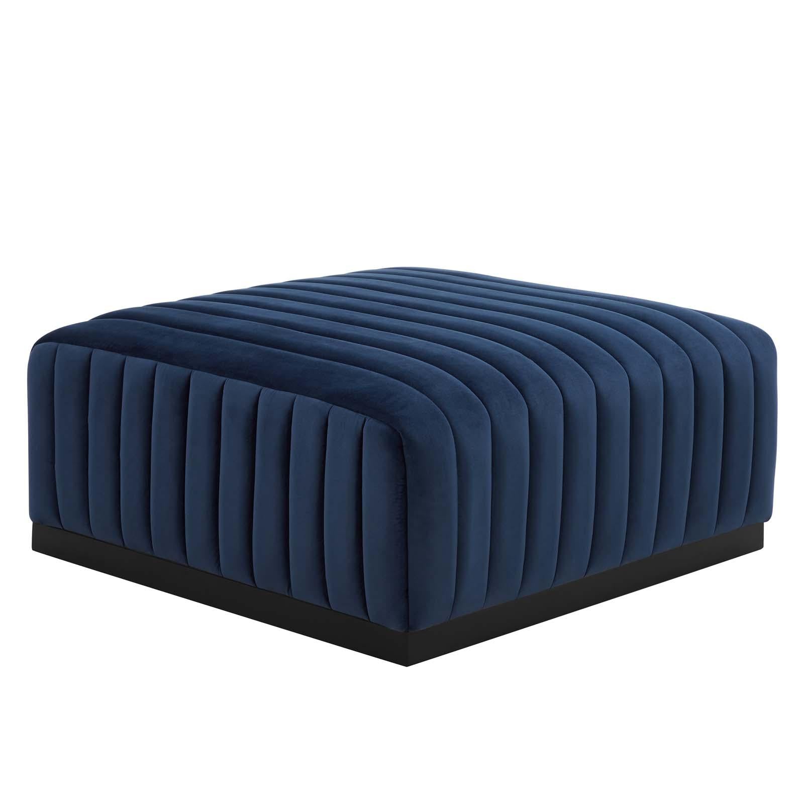 Modway Furniture Modern Conjure Channel Tufted Performance Velvet Ottoman - EEI-5500