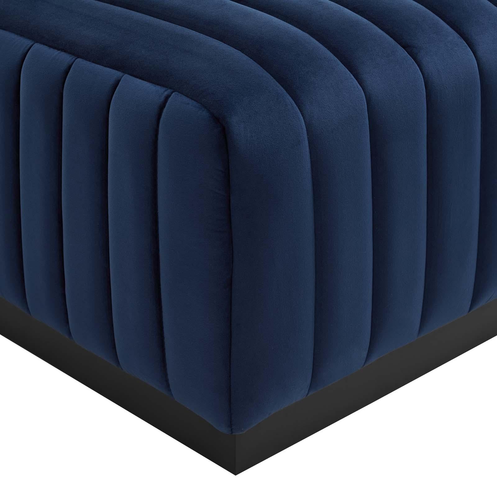 Modway Furniture Modern Conjure Channel Tufted Performance Velvet Ottoman - EEI-5500