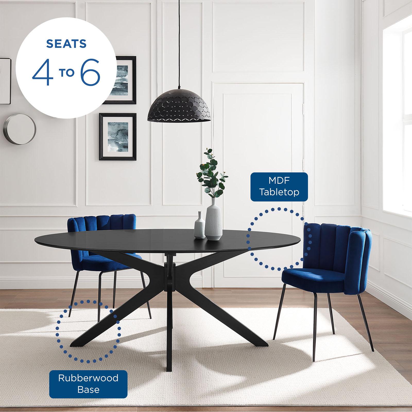 Modway Furniture Modern Traverse 71" Oval Dining Table - EEI-5513