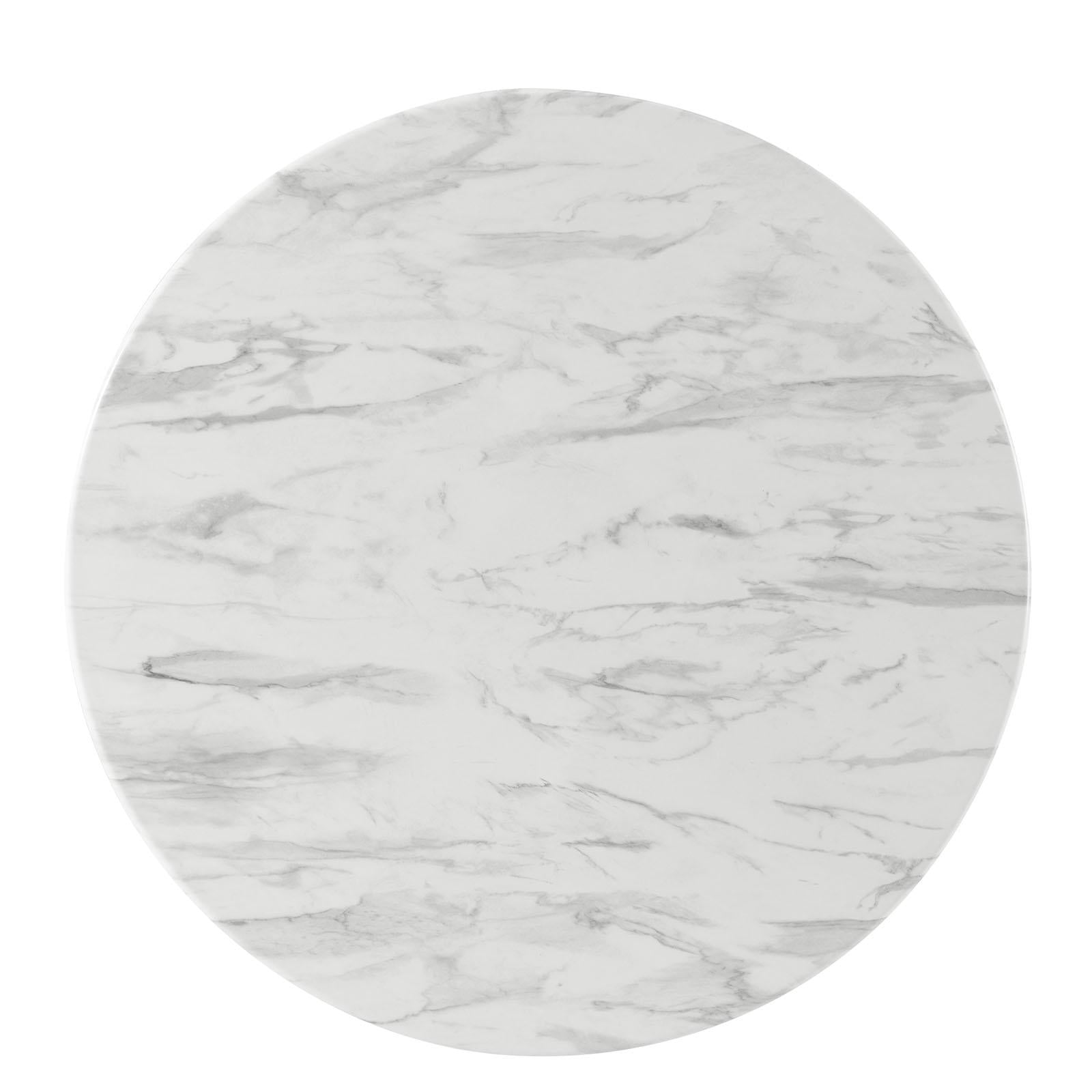 Modway Furniture Modern Gallant 36" Round Performance Artificial Marble Dining Table - EEI-5514