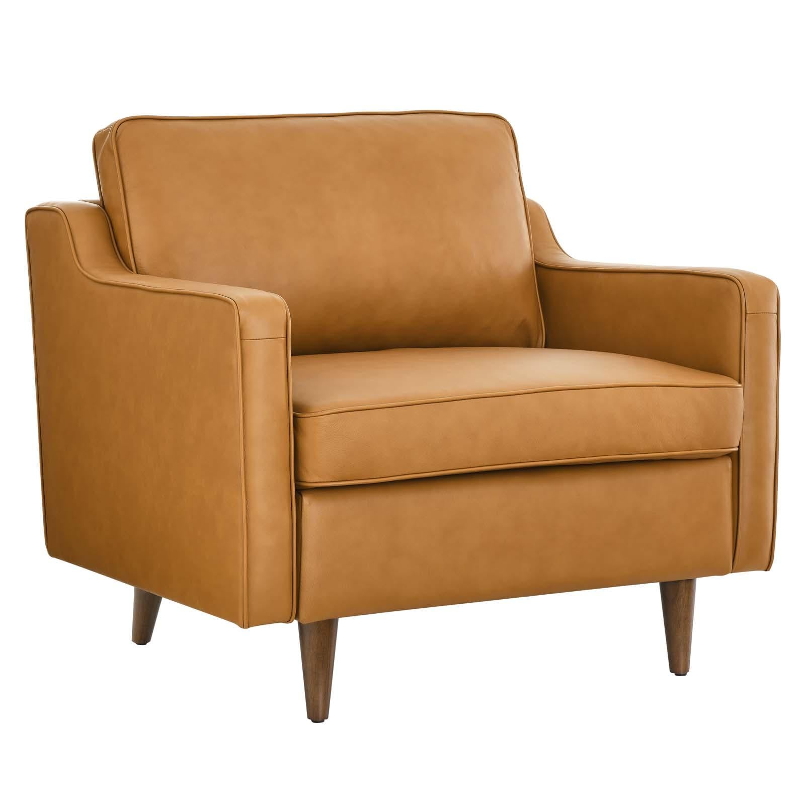 Modway Furniture Modern Impart Genuine Leather Armchair - EEI-5555