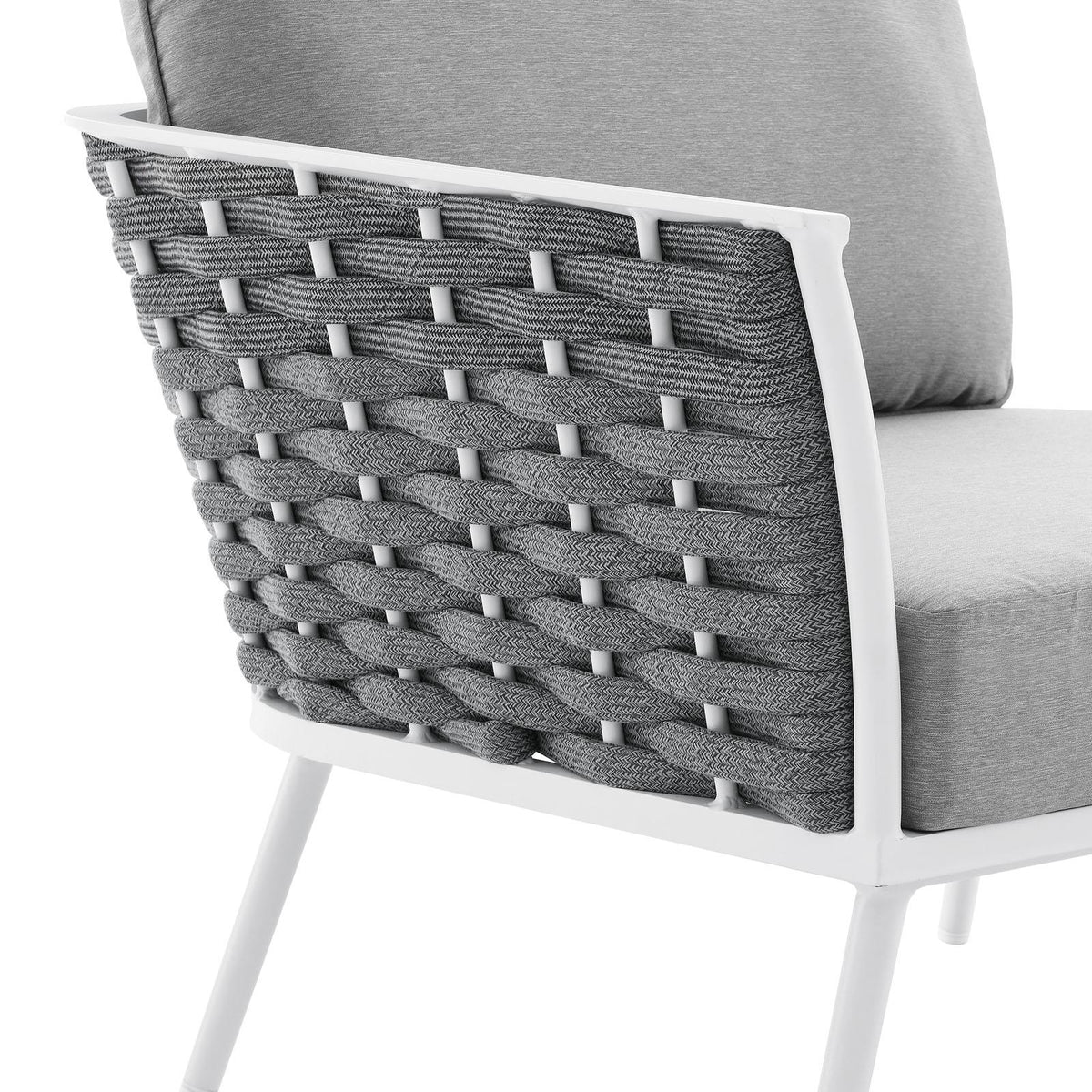 Modway Furniture Modern Stance Outdoor Patio Aluminum Left-Facing Armchair - EEI-5565