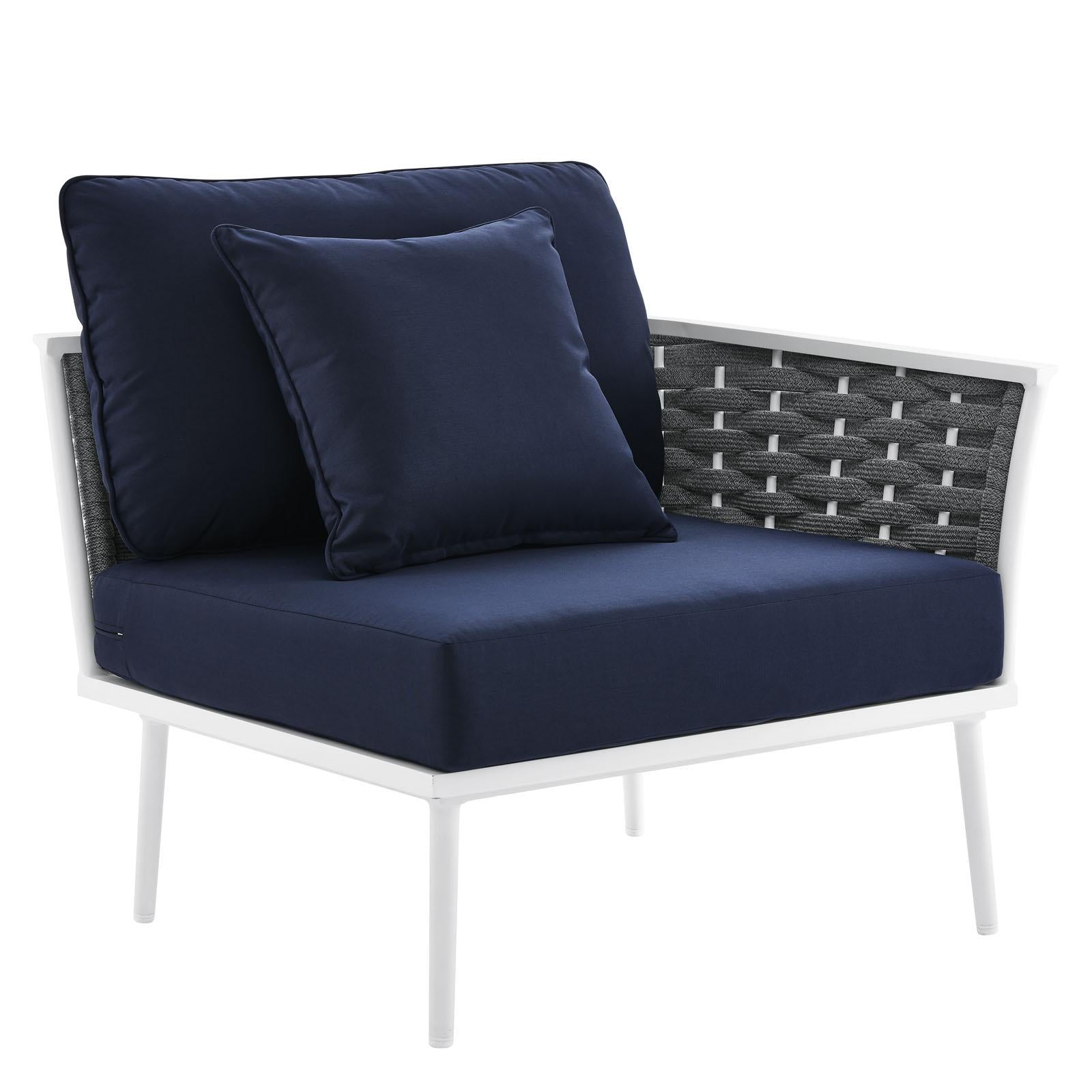 Modway Furniture Modern Stance Outdoor Patio Aluminum Right-Facing Armchair - EEI-5566