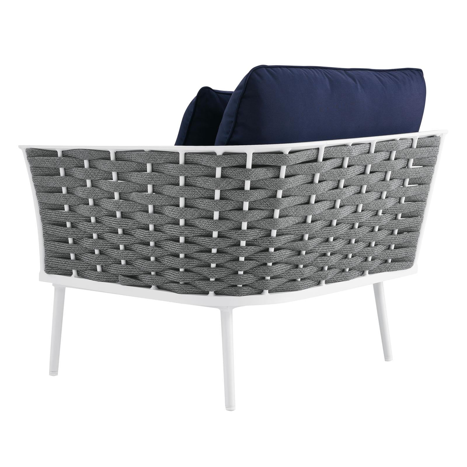 Modway Furniture Modern Stance Outdoor Patio Aluminum Right-Facing Armchair - EEI-5566