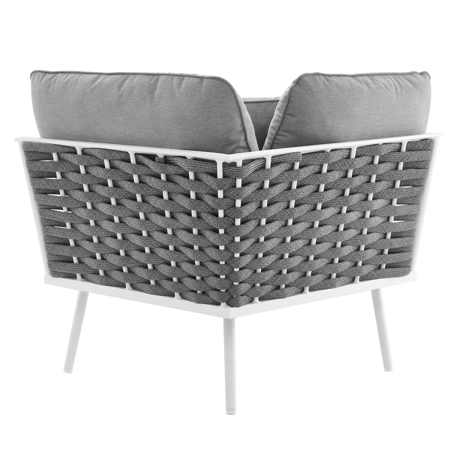 Modway Furniture Modern Stance Outdoor Patio Aluminum Corner Chair - EEI-5567