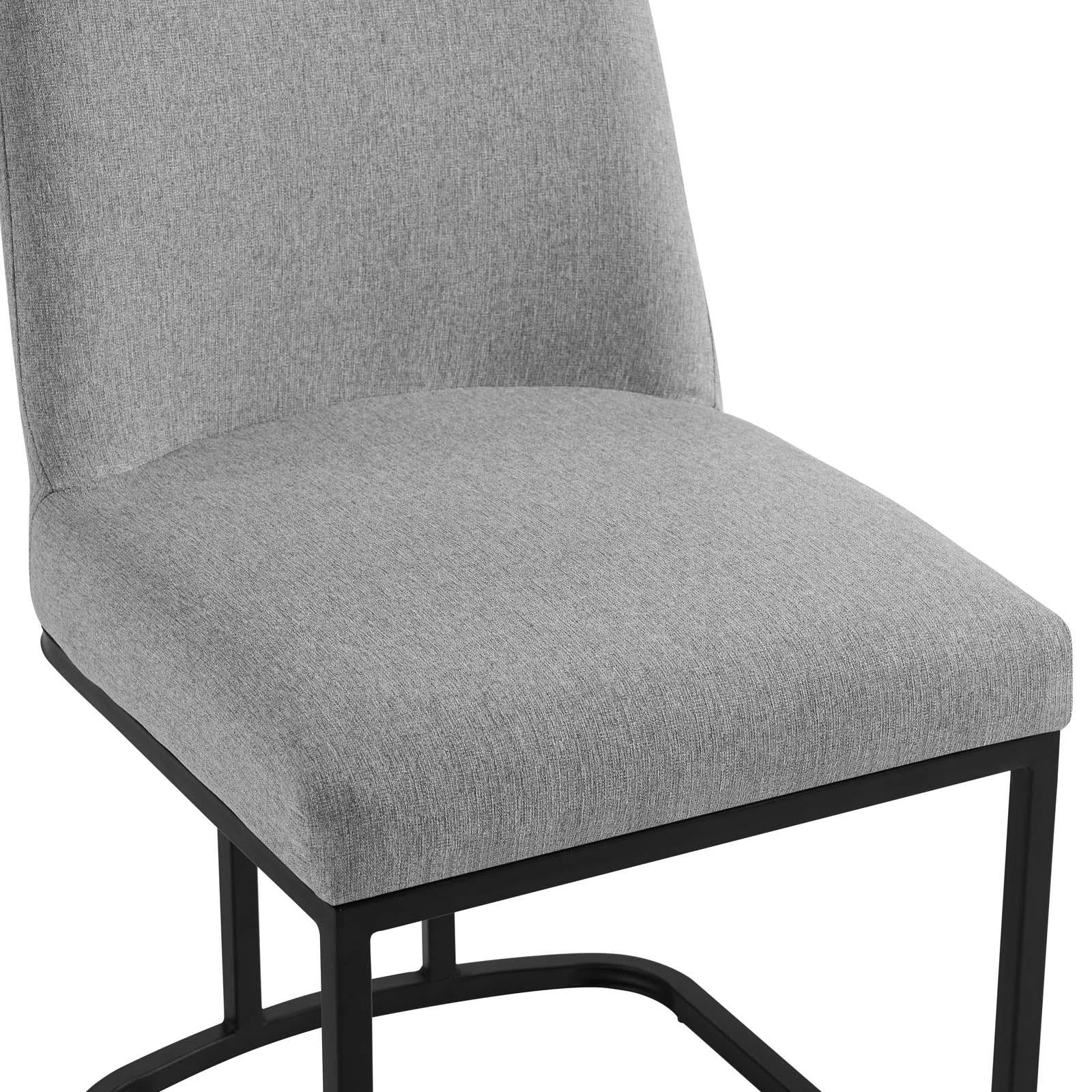 Modway Furniture Modern Amplify Sled Base Upholstered Fabric Dining Chairs - Set of 2 - EEI-5570