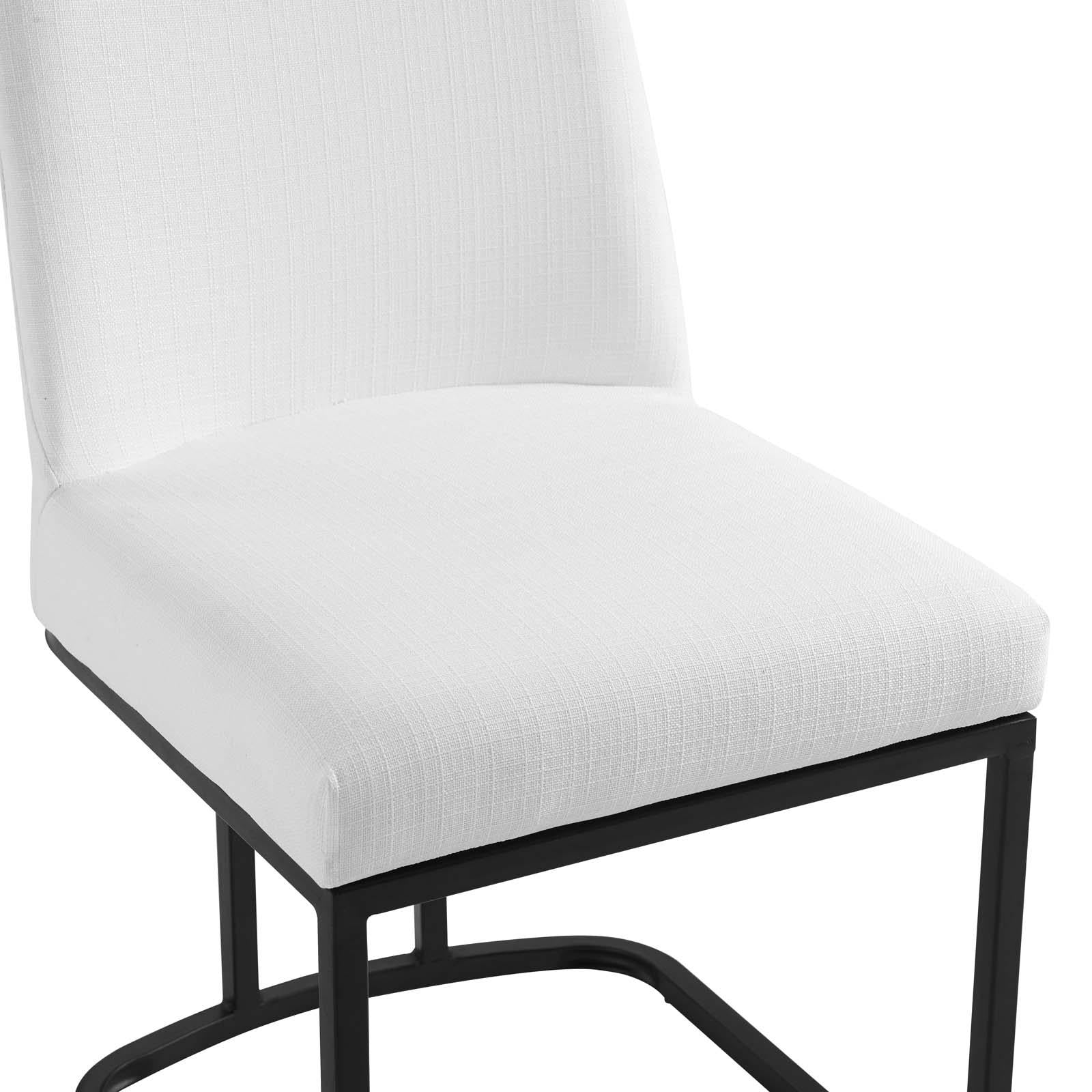 Modway Furniture Modern Amplify Sled Base Upholstered Fabric Dining Chairs - Set of 2 - EEI-5570