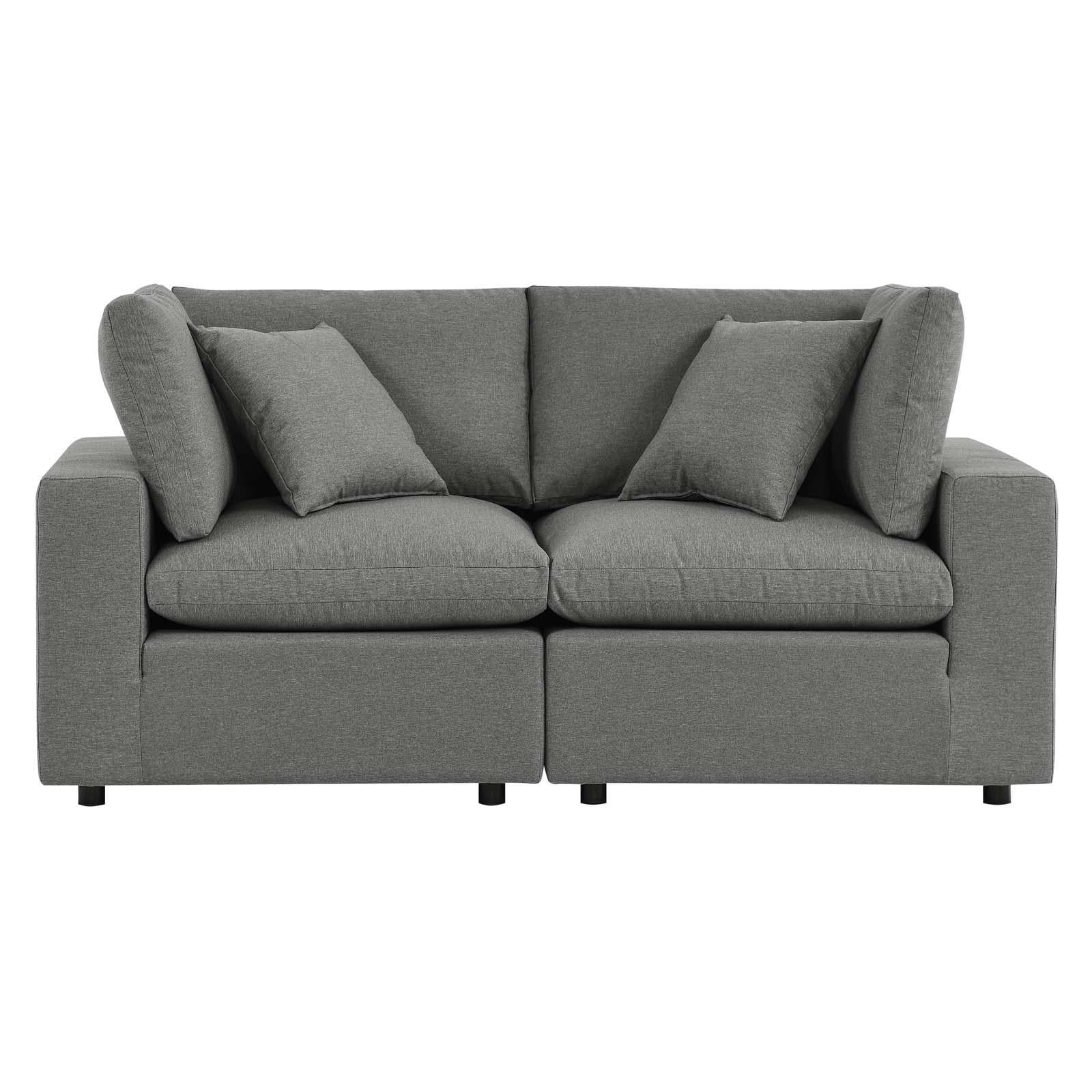 Modway Furniture Modern Commix Overstuffed Outdoor Patio Loveseat - EEI-5576