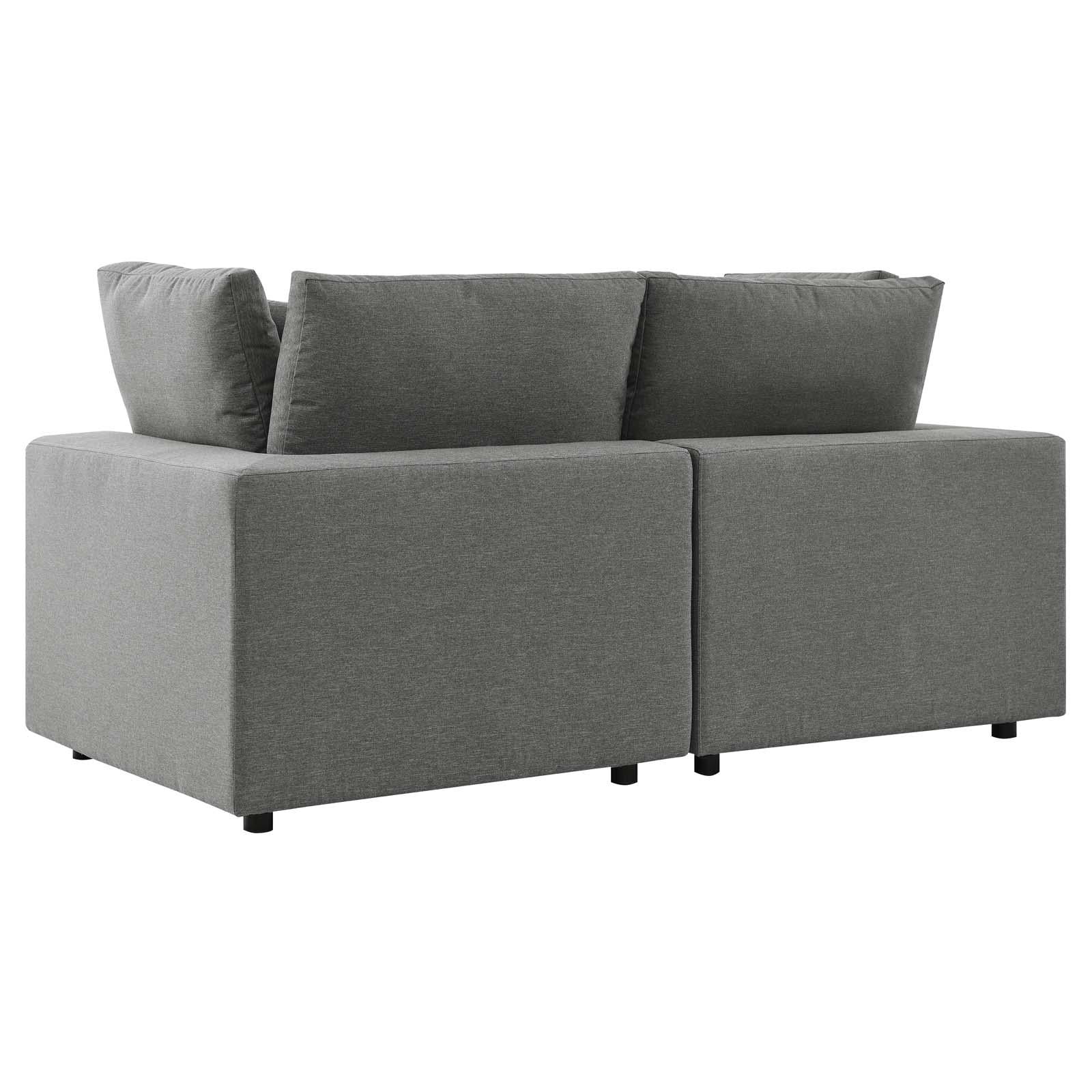 Modway Furniture Modern Commix Overstuffed Outdoor Patio Loveseat - EEI-5576