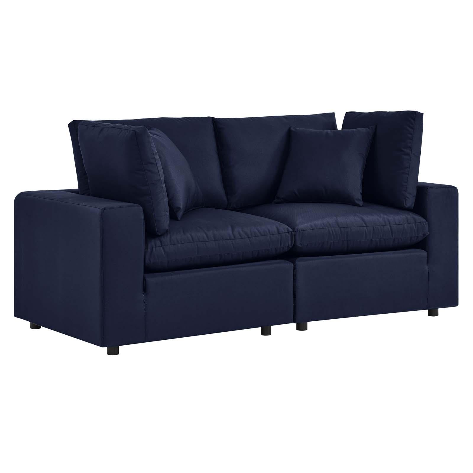 Modway Furniture Modern Commix Overstuffed Outdoor Patio Loveseat - EEI-5576