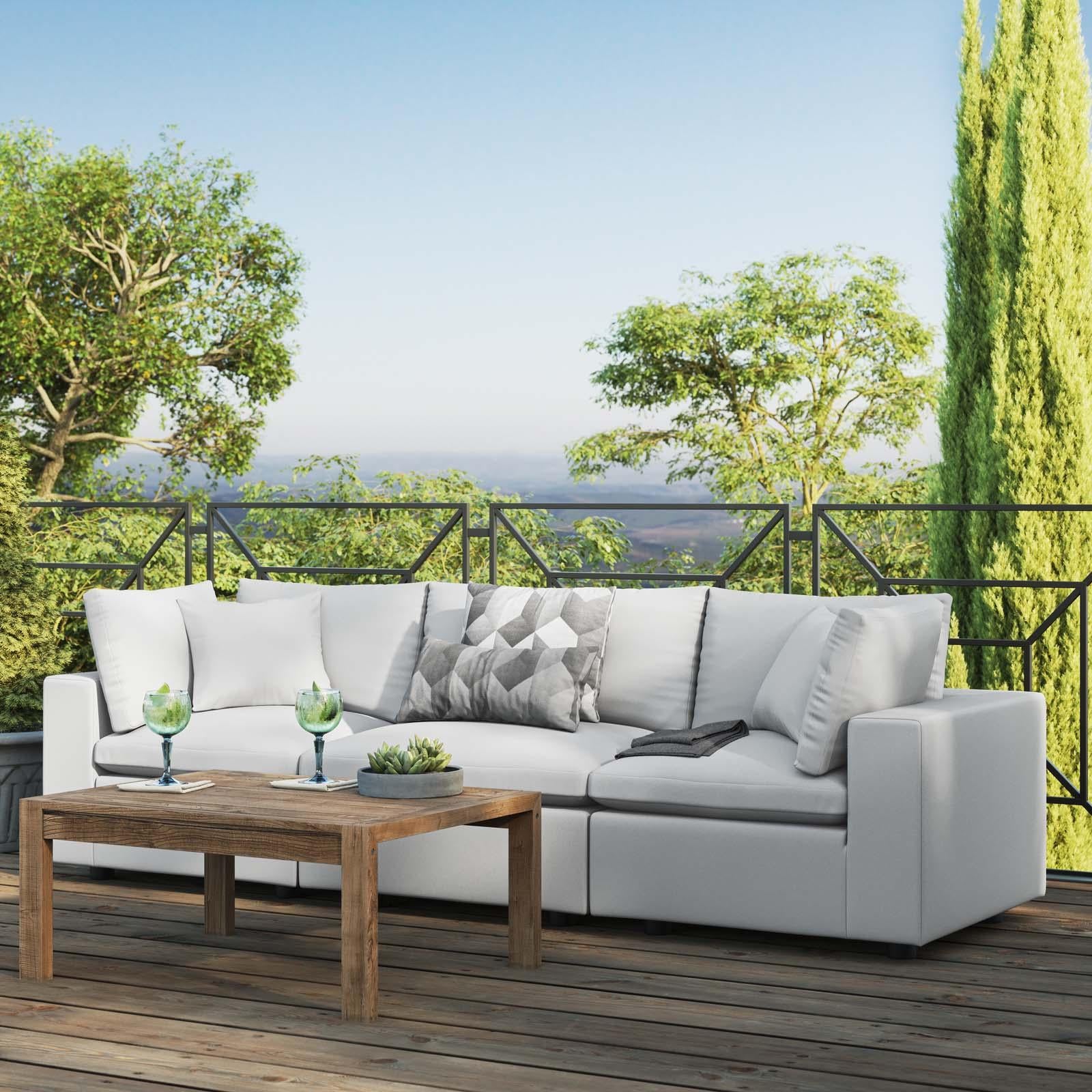 Modway Furniture Modern Commix Overstuffed Outdoor Patio Sofa - EEI-5578