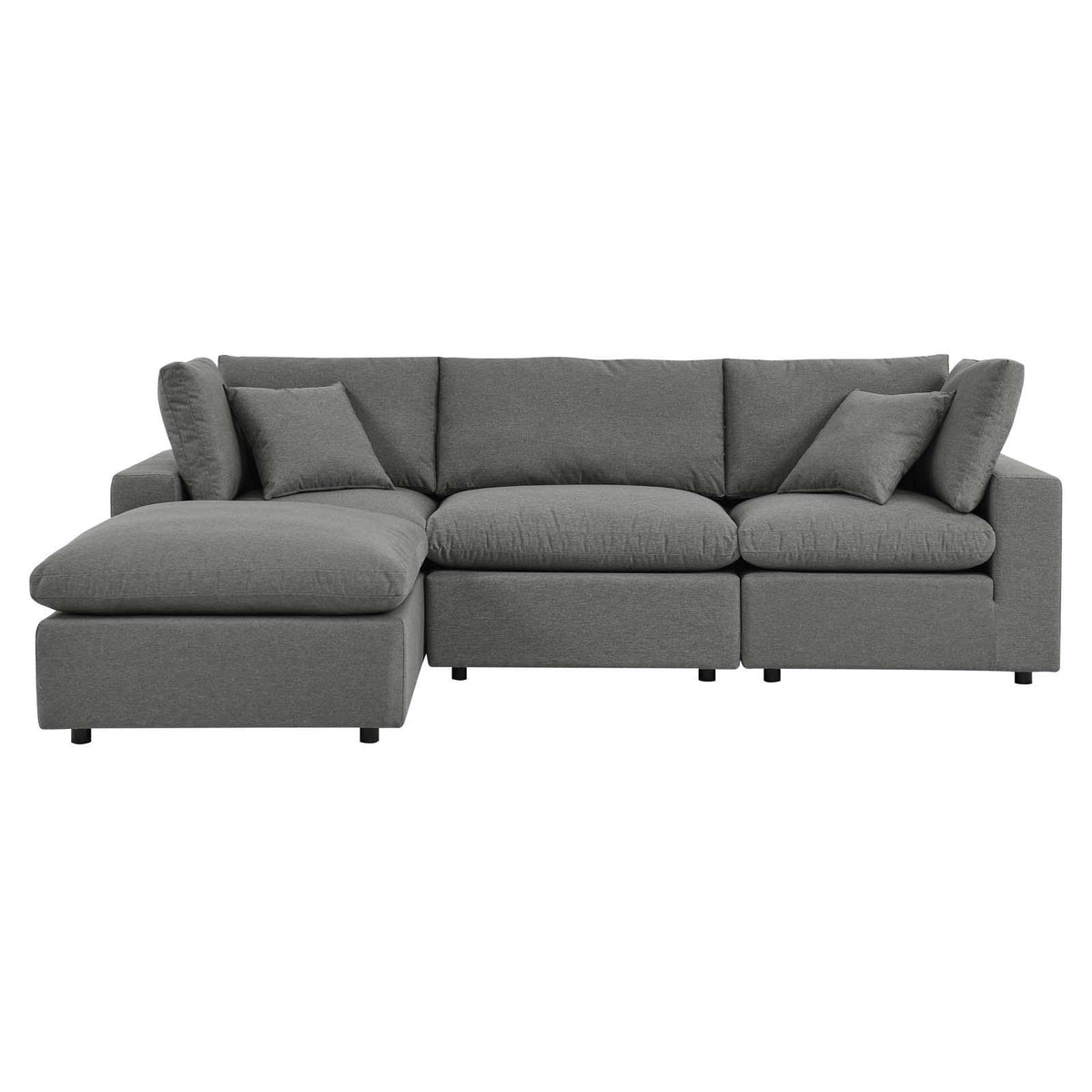 Modway Furniture Modern Commix 4-Piece Outdoor Patio Sectional Sofa - EEI-5580