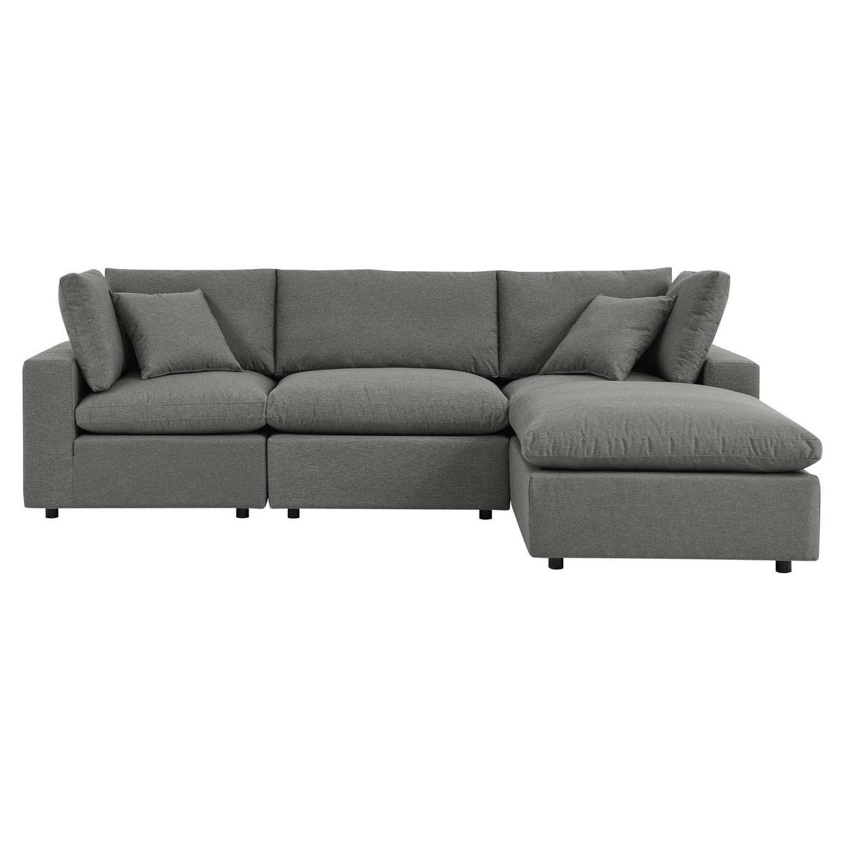 Modway Furniture Modern Commix 4-Piece Outdoor Patio Sectional Sofa - EEI-5580