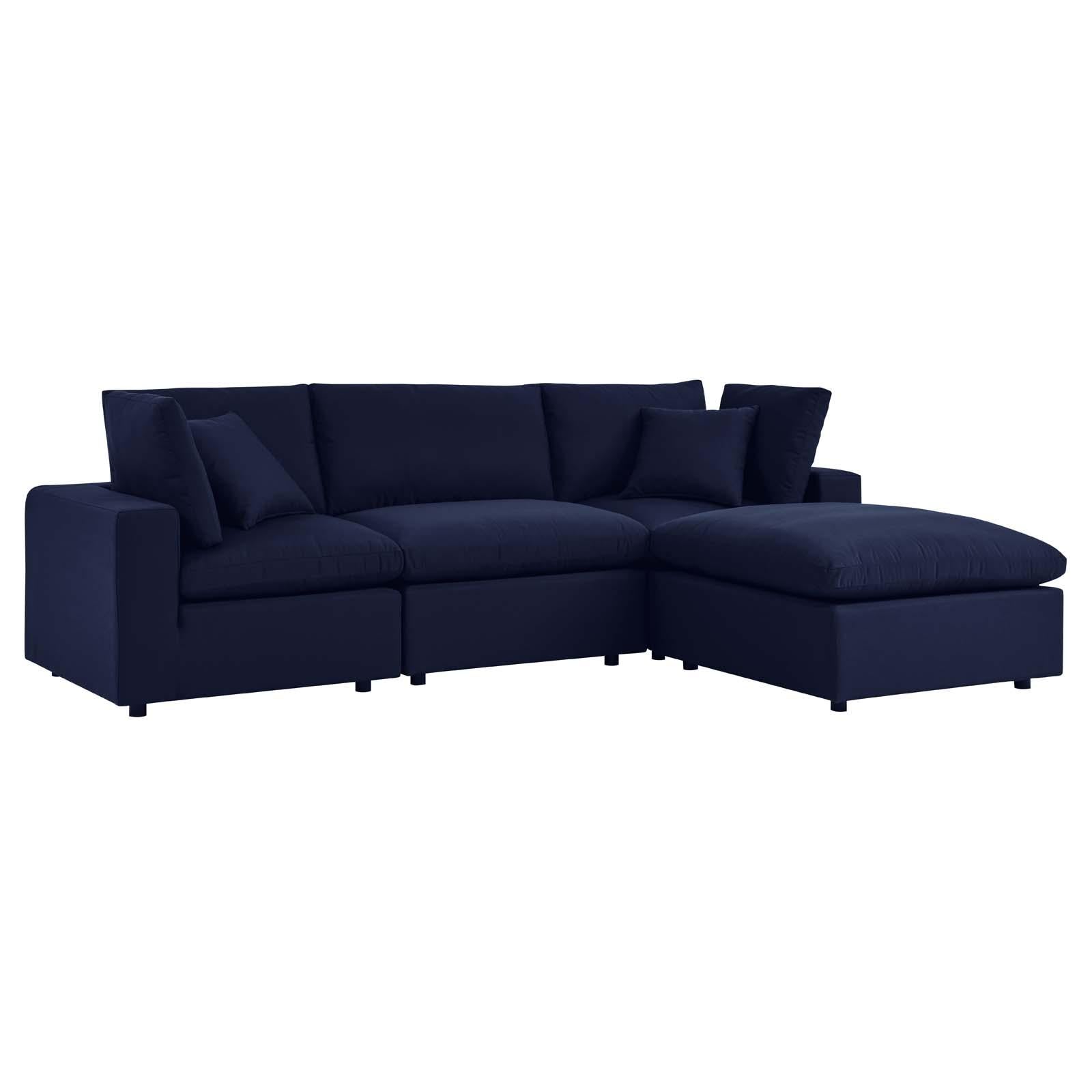 Modway Furniture Modern Commix 4-Piece Sunbrella® Outdoor Patio Sectional Sofa - EEI-5581