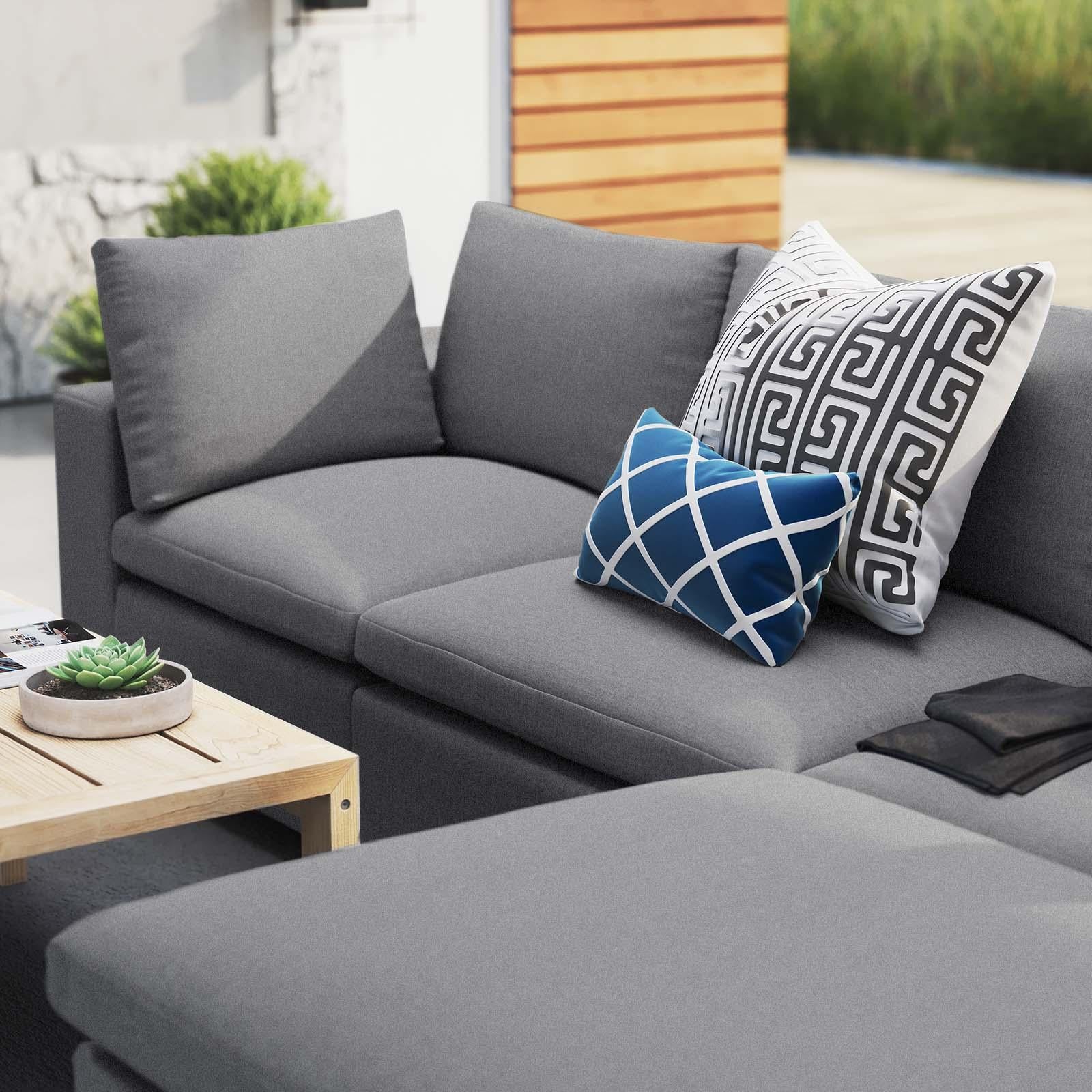 Modway Furniture Modern Commix 4-Piece Sunbrella® Outdoor Patio Sectional Sofa - EEI-5581