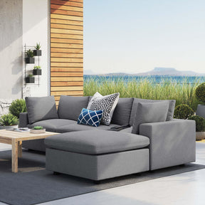 Modway Furniture Modern Commix 4-Piece Sunbrella® Outdoor Patio Sectional Sofa - EEI-5581