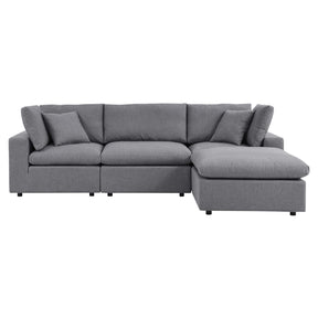 Modway Furniture Modern Commix 4-Piece Sunbrella® Outdoor Patio Sectional Sofa - EEI-5581