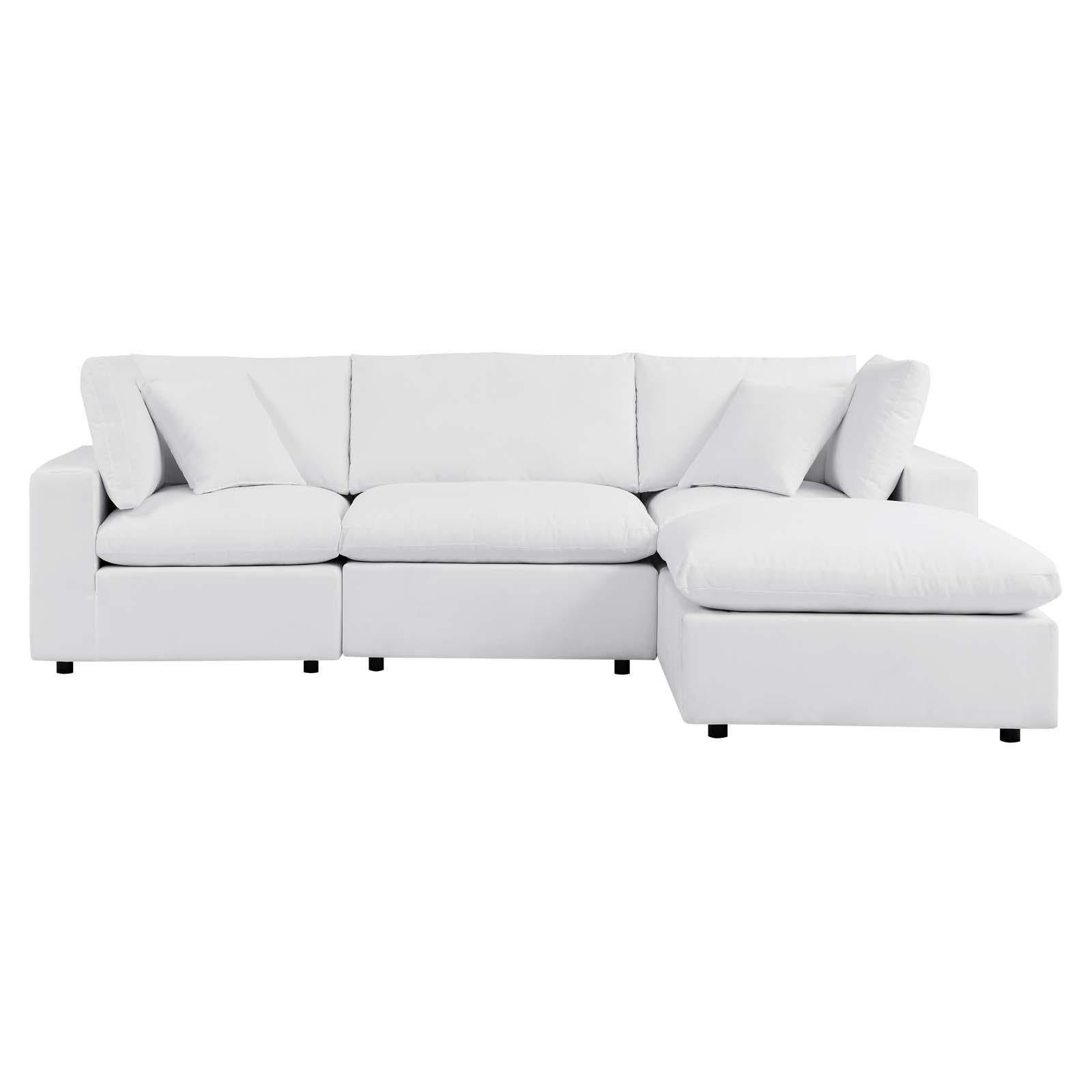 Modway Furniture Modern Commix 4-Piece Sunbrella® Outdoor Patio Sectional Sofa - EEI-5581