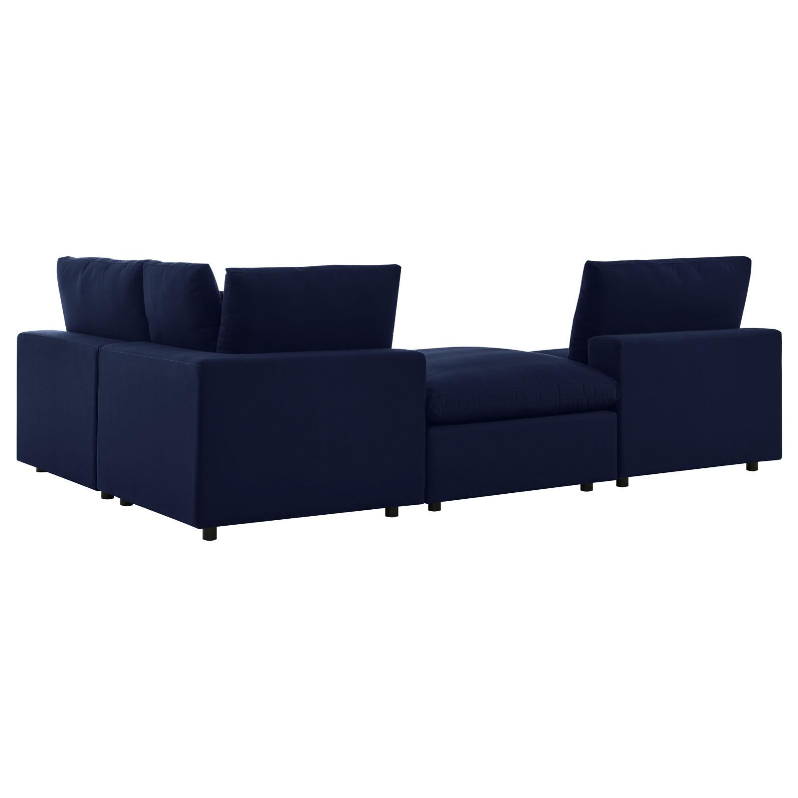 Modway Furniture Modern Commix 4-Piece Sunbrella® Outdoor Patio Sectional Sofa - EEI-5582