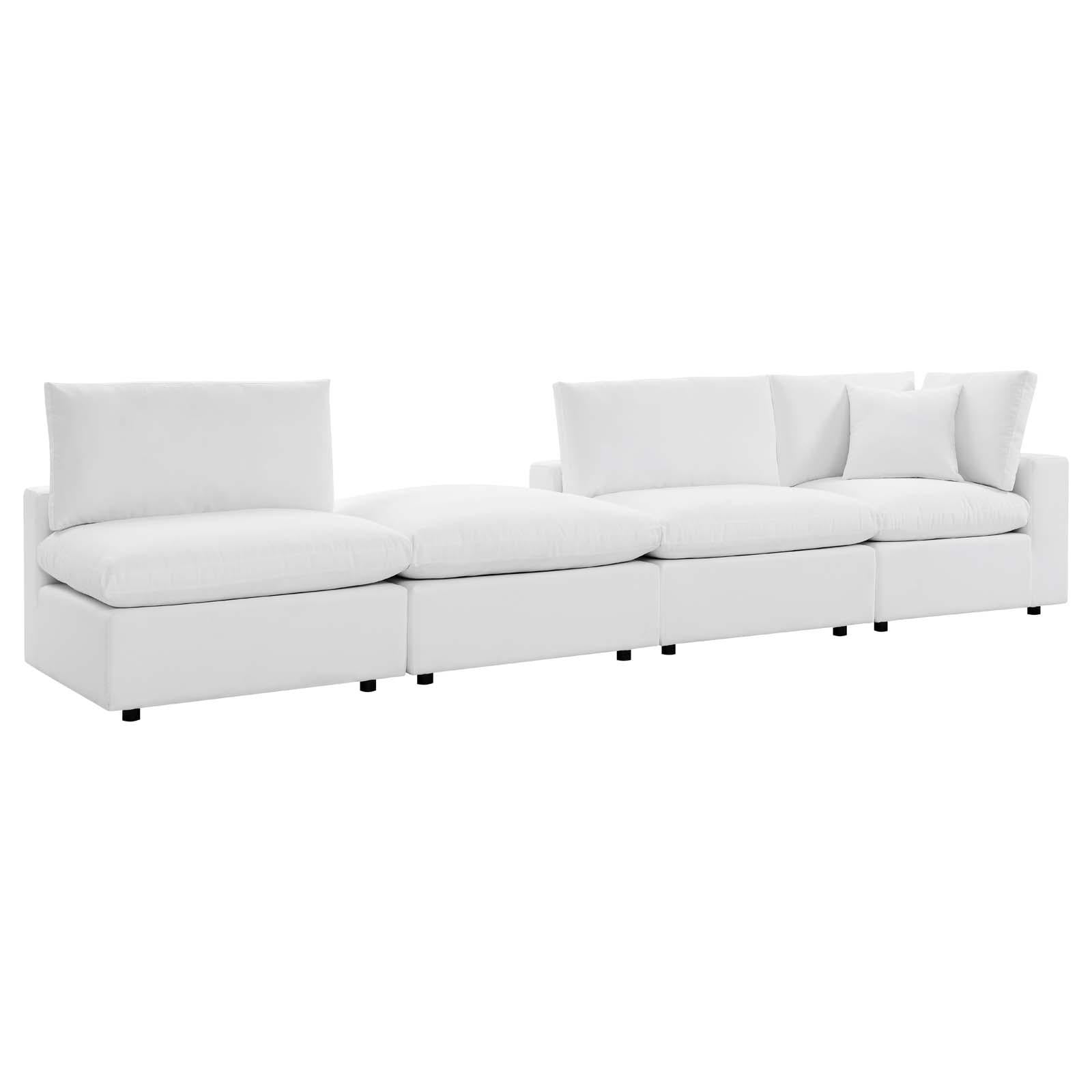 Modway Furniture Modern Commix 4-Piece Sunbrella® Outdoor Patio Sectional Sofa - EEI-5582