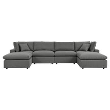 Modway Furniture Modern Commix 6-Piece Outdoor Patio Sectional Sofa - EEI-5585