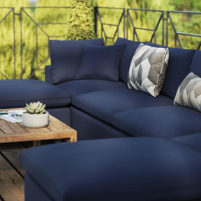 Modway Furniture Modern Commix 6-Piece Outdoor Patio Sectional Sofa - EEI-5585