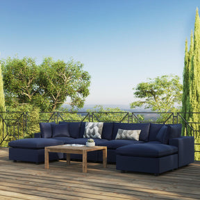 Modway Furniture Modern Commix 6-Piece Outdoor Patio Sectional Sofa - EEI-5585