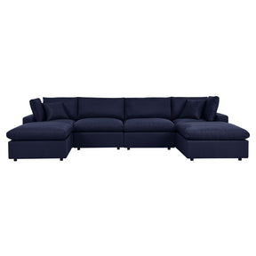 Modway Furniture Modern Commix 6-Piece Outdoor Patio Sectional Sofa - EEI-5585