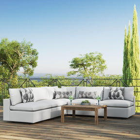 Modway Furniture Modern Commix 5-Piece Outdoor Patio Sectional Sofa - EEI-5587