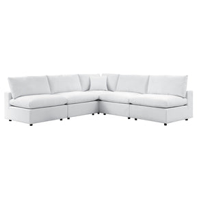 Modway Furniture Modern Commix 5-Piece Sunbrella® Outdoor Patio Sectional Sofa - EEI-5588