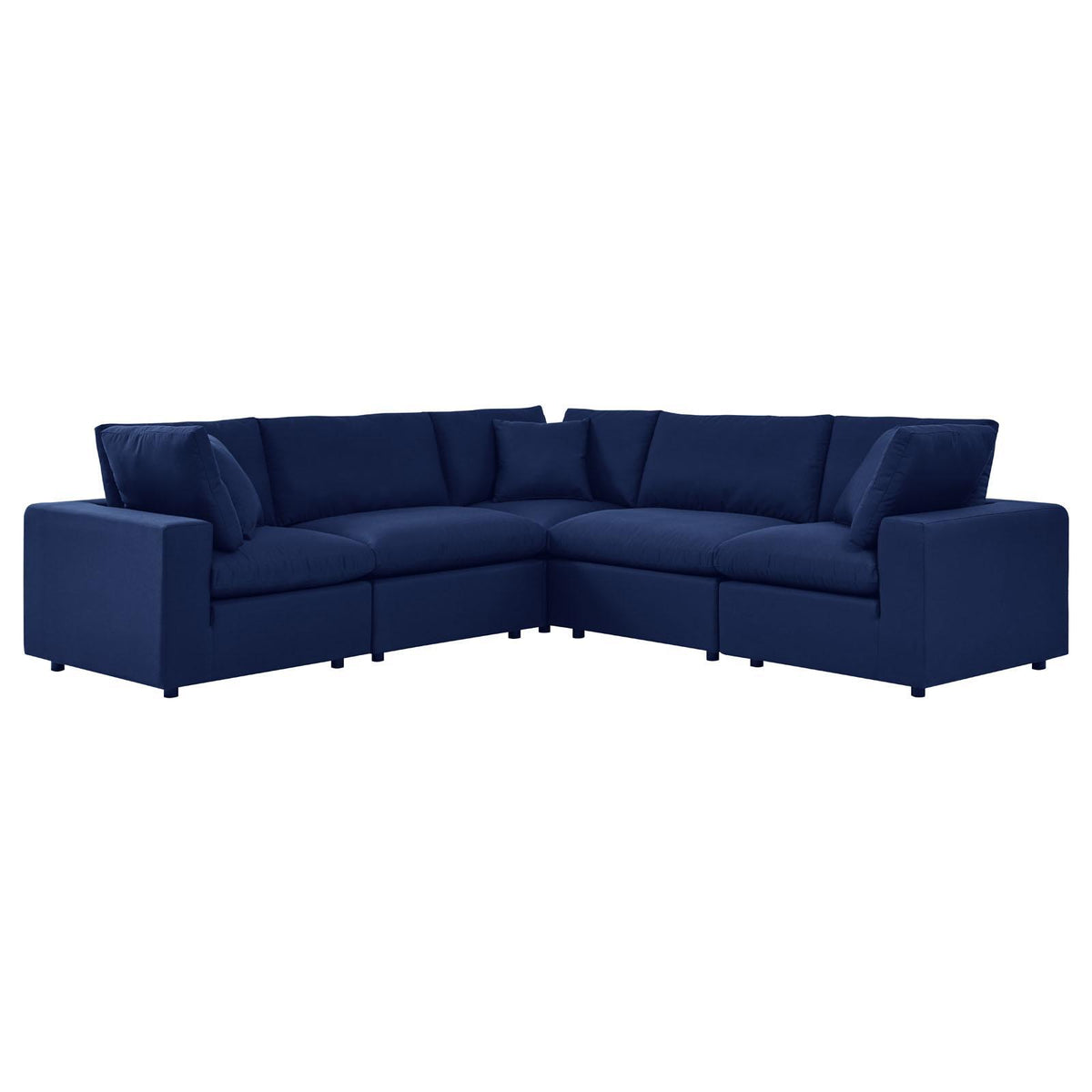 Modway Furniture Modern Commix 5-Piece Sunbrella® Outdoor Patio Sectional Sofa - EEI-5590